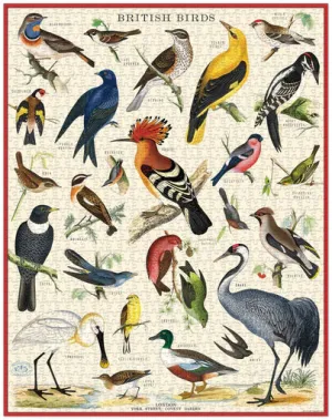 1000 Piece Puzzle - British Birds