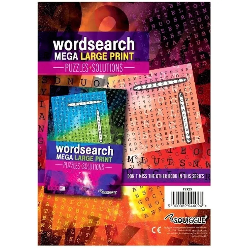 A4 Modern Word Search Book - Mega Large Print Challenging Puzzles Easy-to-Read Format Wide