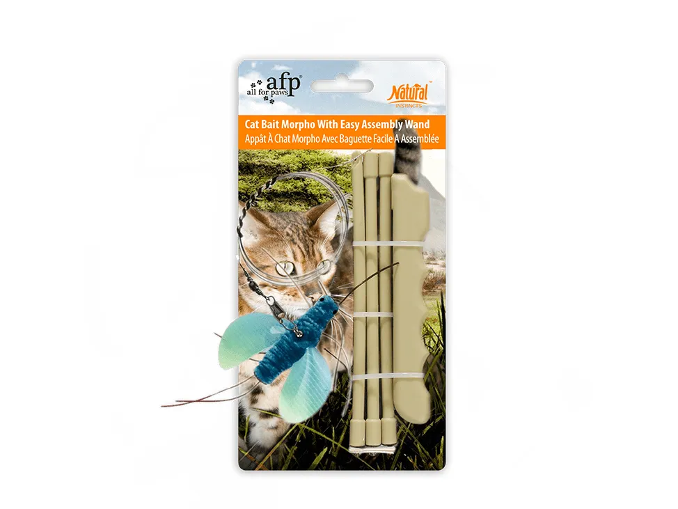 AFP Natural Instinct- Cat Bait Morpho With Easy Assembly Wand