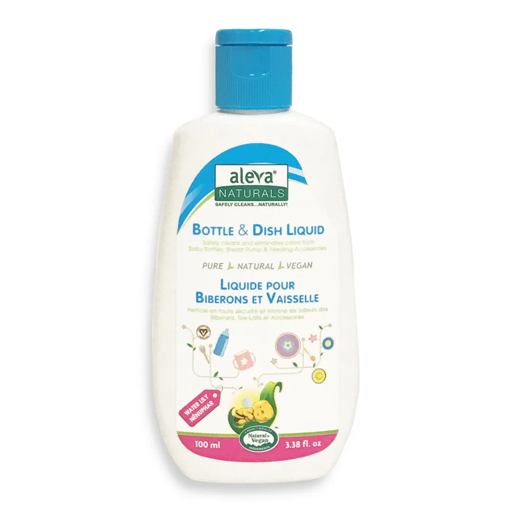 Aleva Naturals Bottle & Dish Liquid - Water Lily -Travel Size 100ml