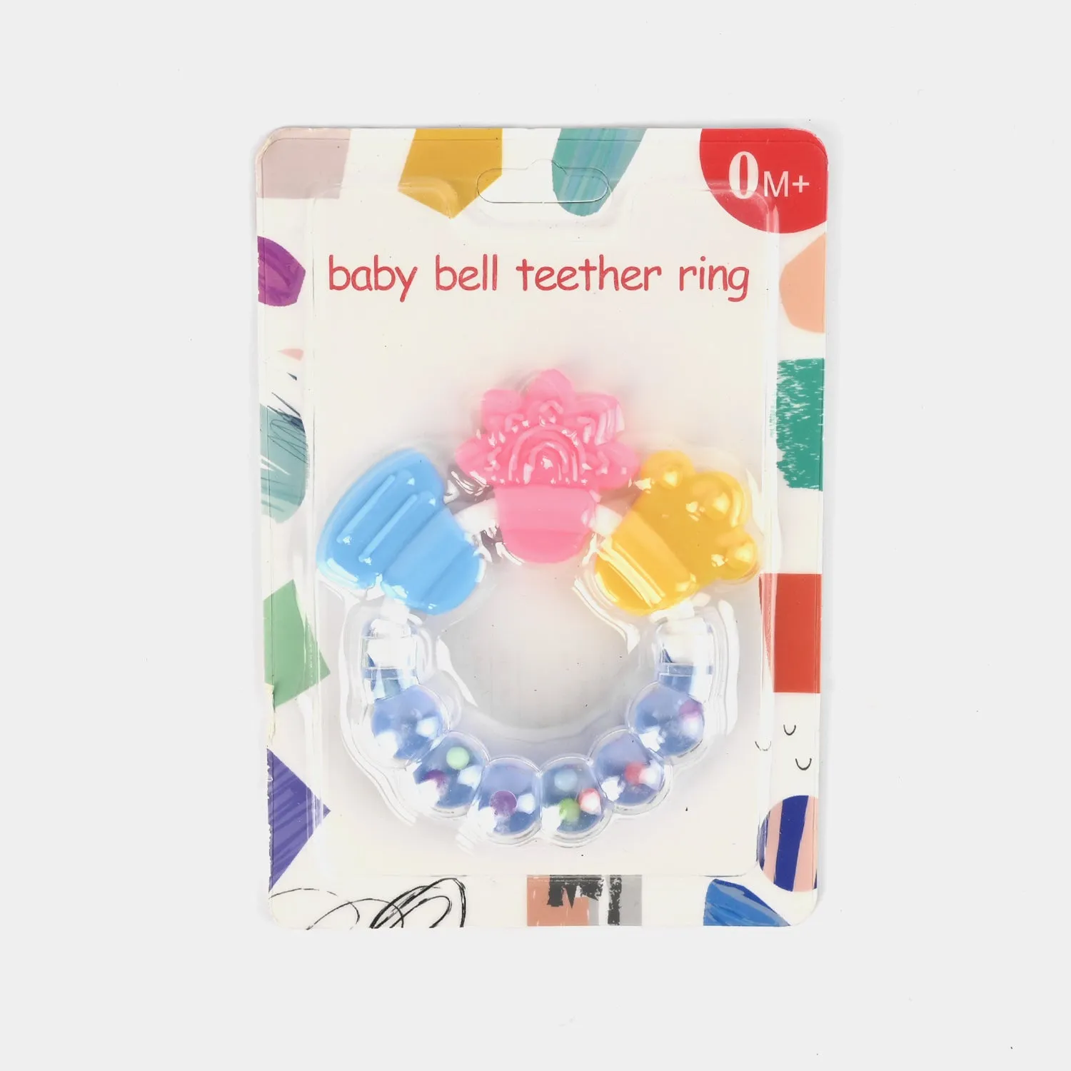 Baby Bell Teether Rattle Blue 0M 