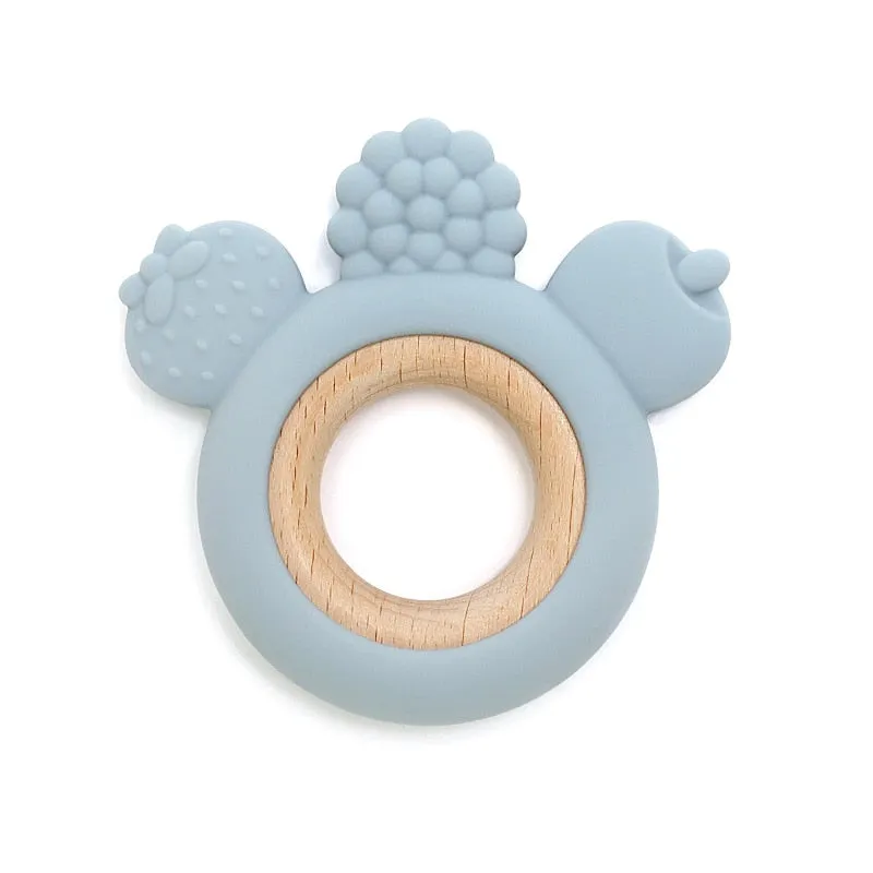 Baby Teether Silicone Rabbit Food Grade Bunny Teether Nursing Teething Necklace Silicone Animal Teether