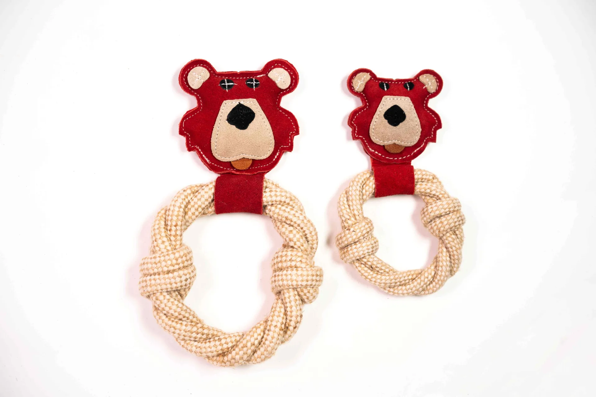 Bear & Rope Natural Dog Toy - Interactive and Durable