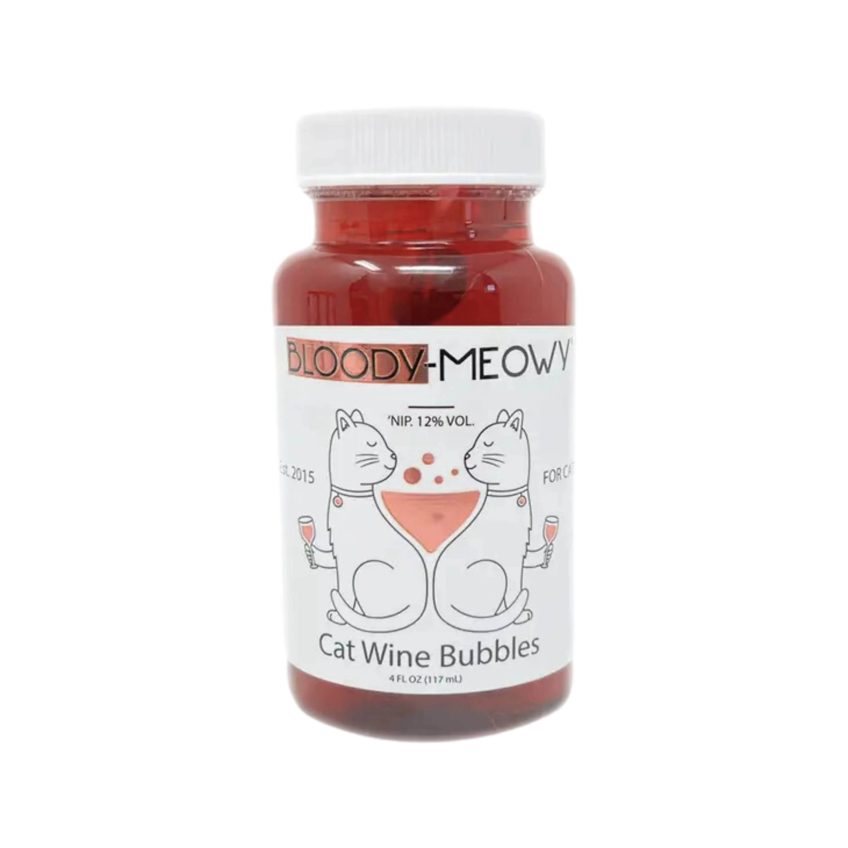 Bloody-Meowy Cat Wine Bubbles