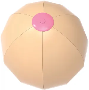 Cheeky Boobie Beach Ball for Fun Parties