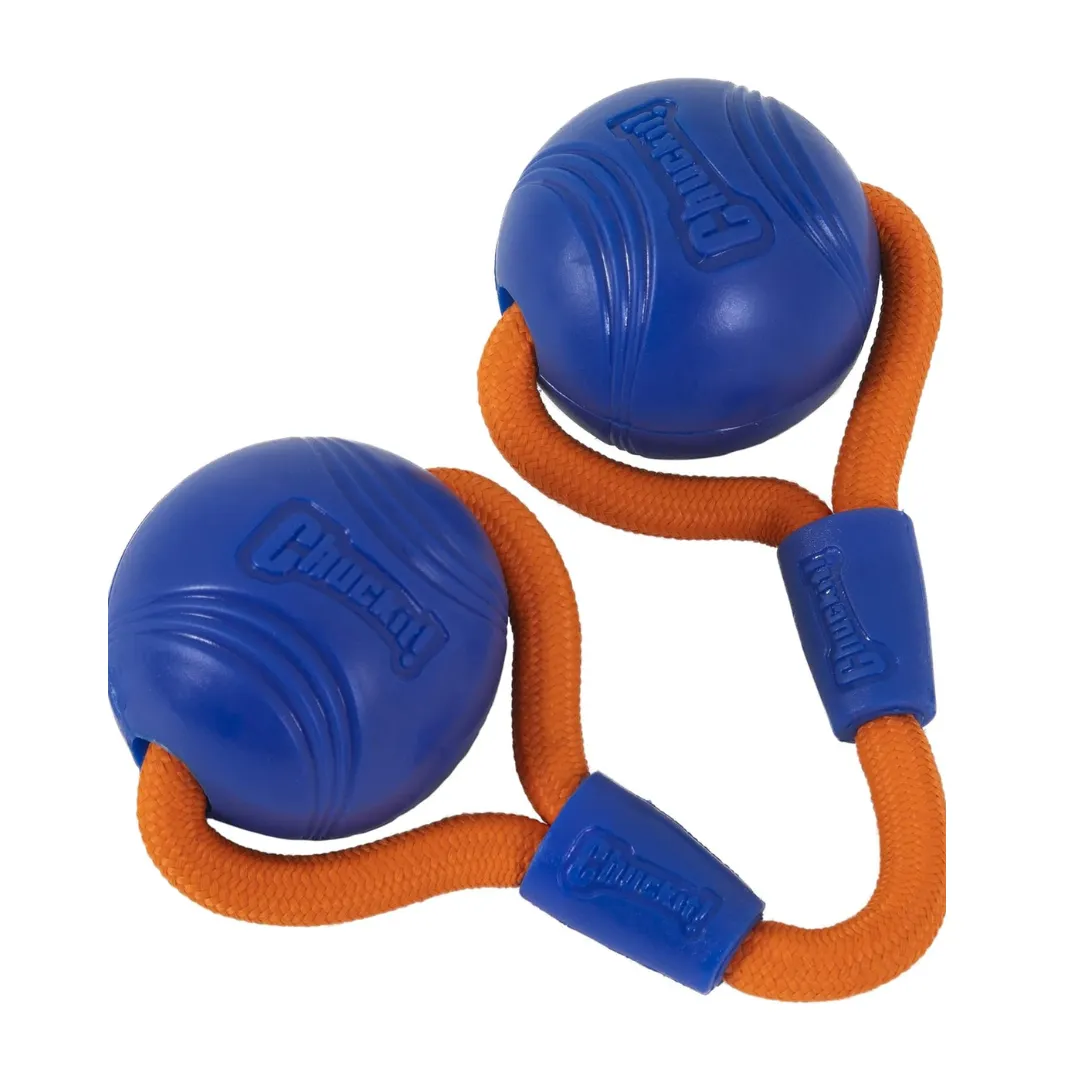 Chuckit! Dog Toy Crunch Ball Medium Duo Tug