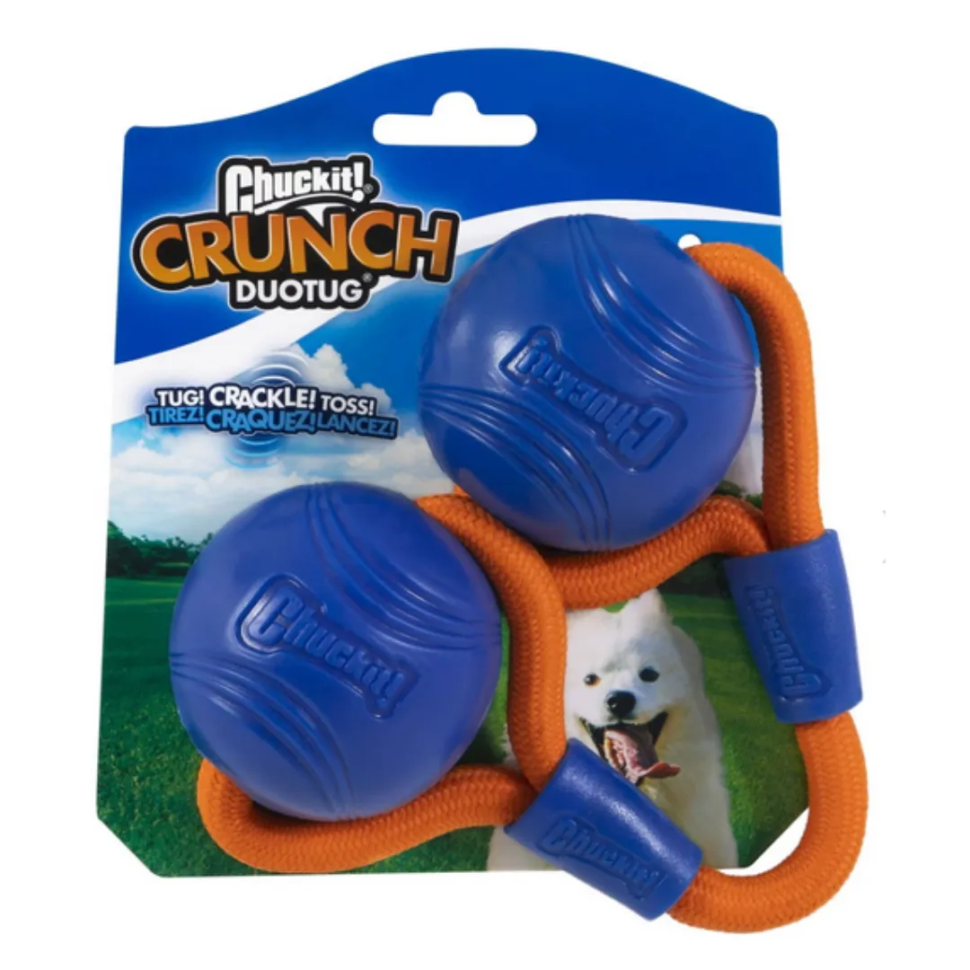 Chuckit! Dog Toy Crunch Ball Medium Duo Tug