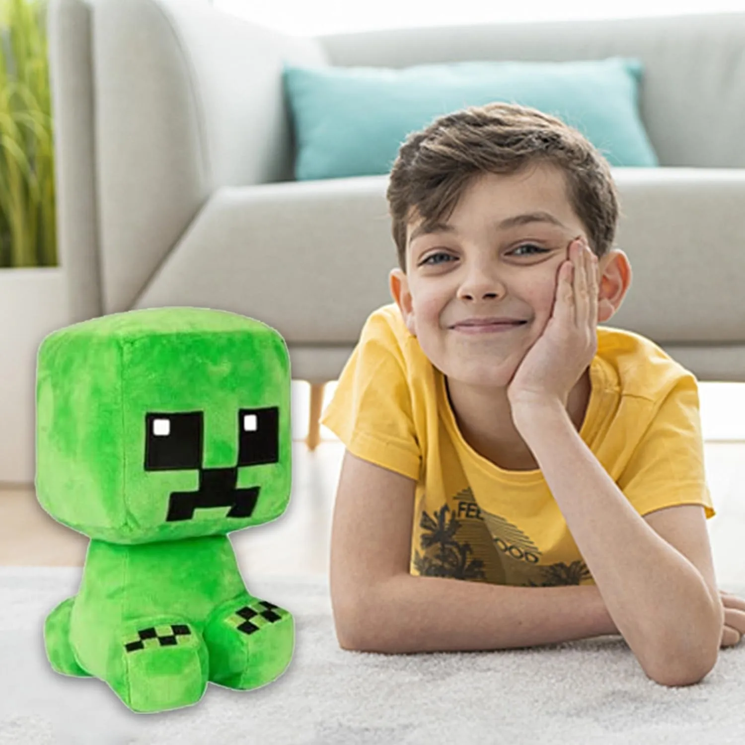 Crafter Creeper Plush Stuffed Toy, Green, 8.75" Tall