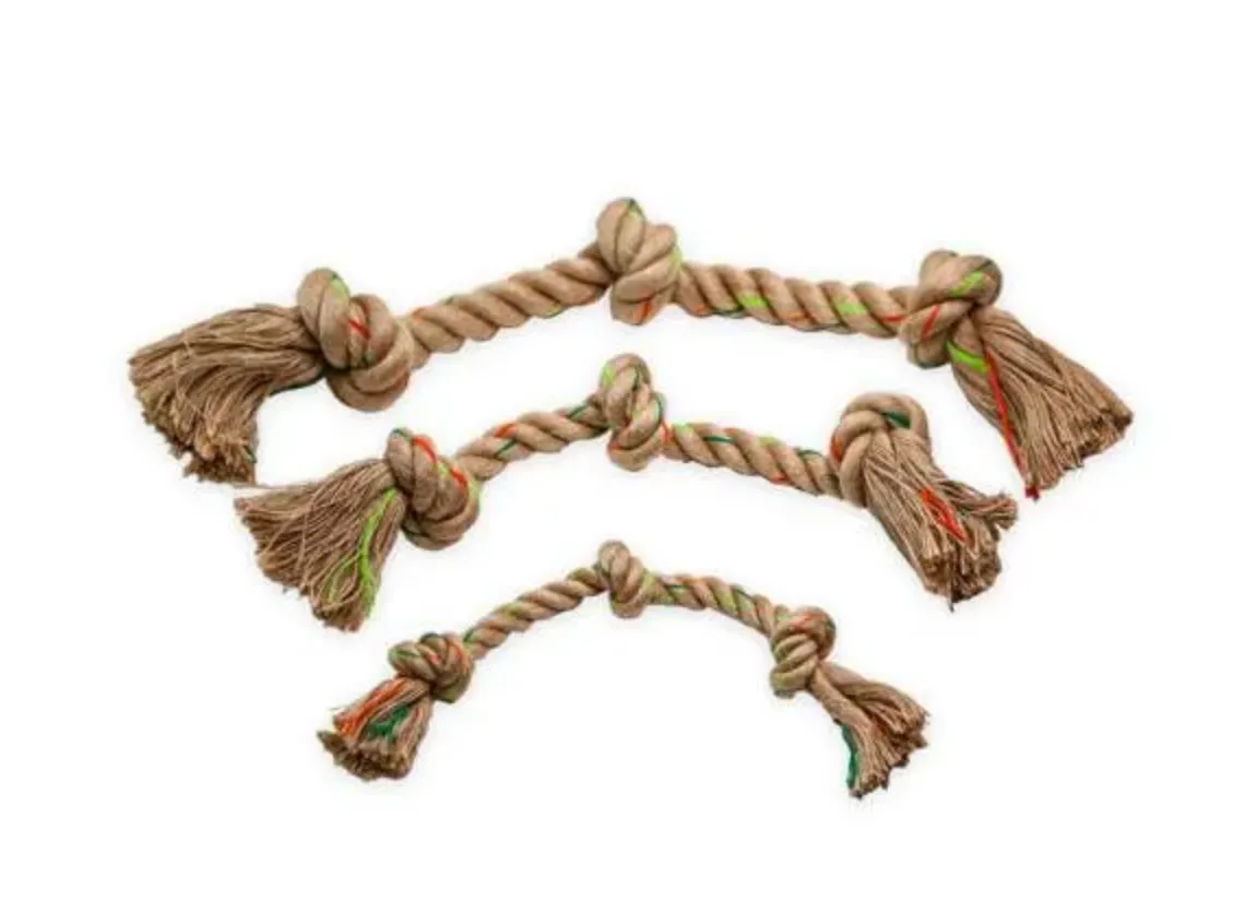 Define Planet Triple Knot Hemp Rope Dog Toy