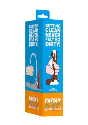 Dicky Soap with Balls - Brown Cum Covered