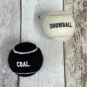 DOGHOUSE Snowball & Coal Tennis Balls