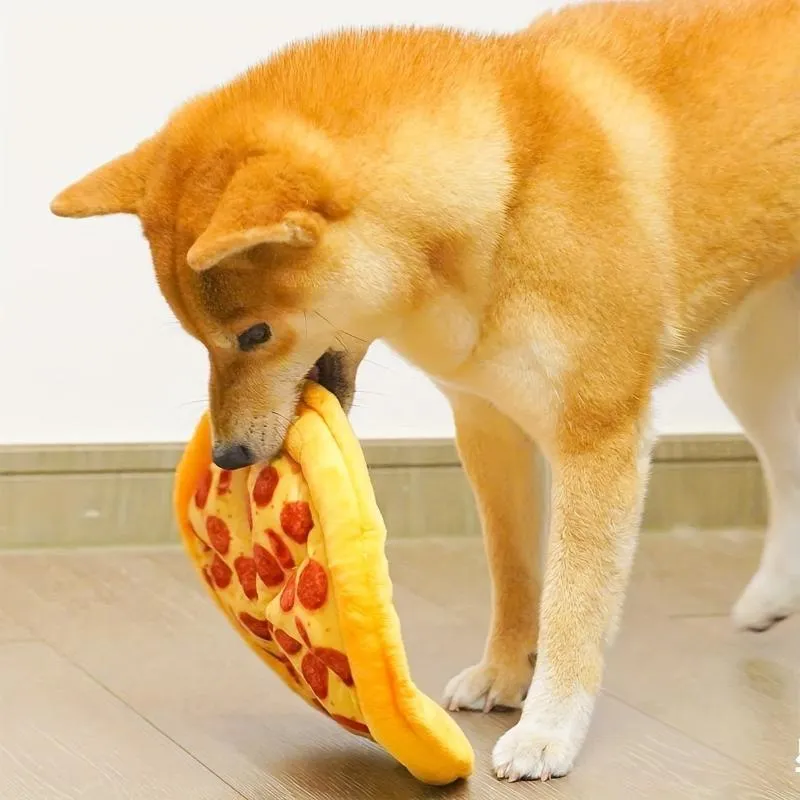 Durable Pizza Dog Chew Toy