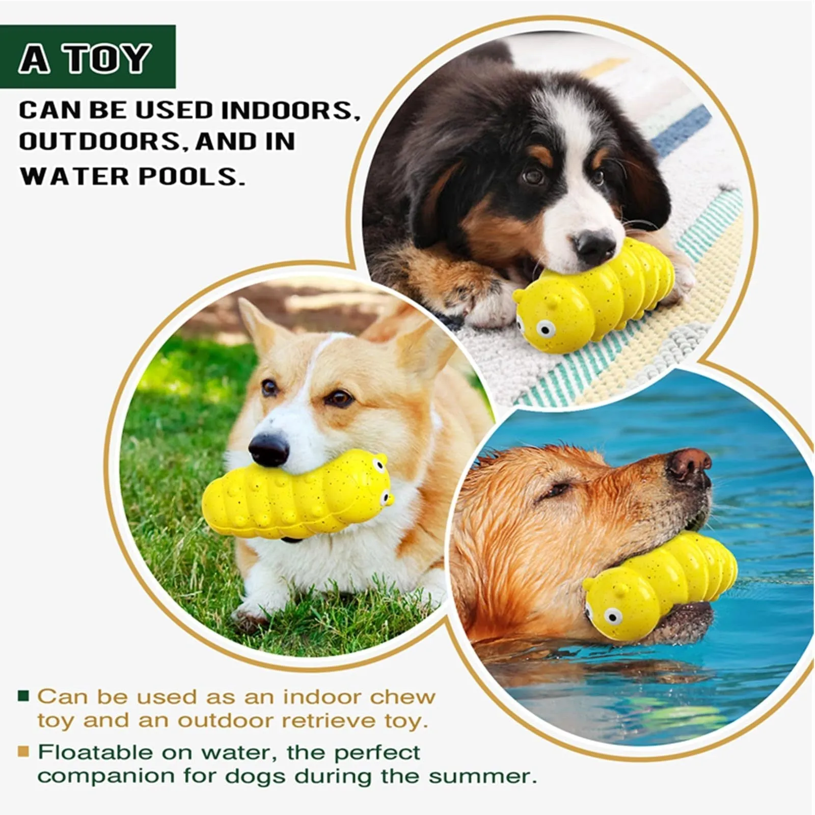 Durable Squeaky Dog Chew Toys For Aggressive Chewers