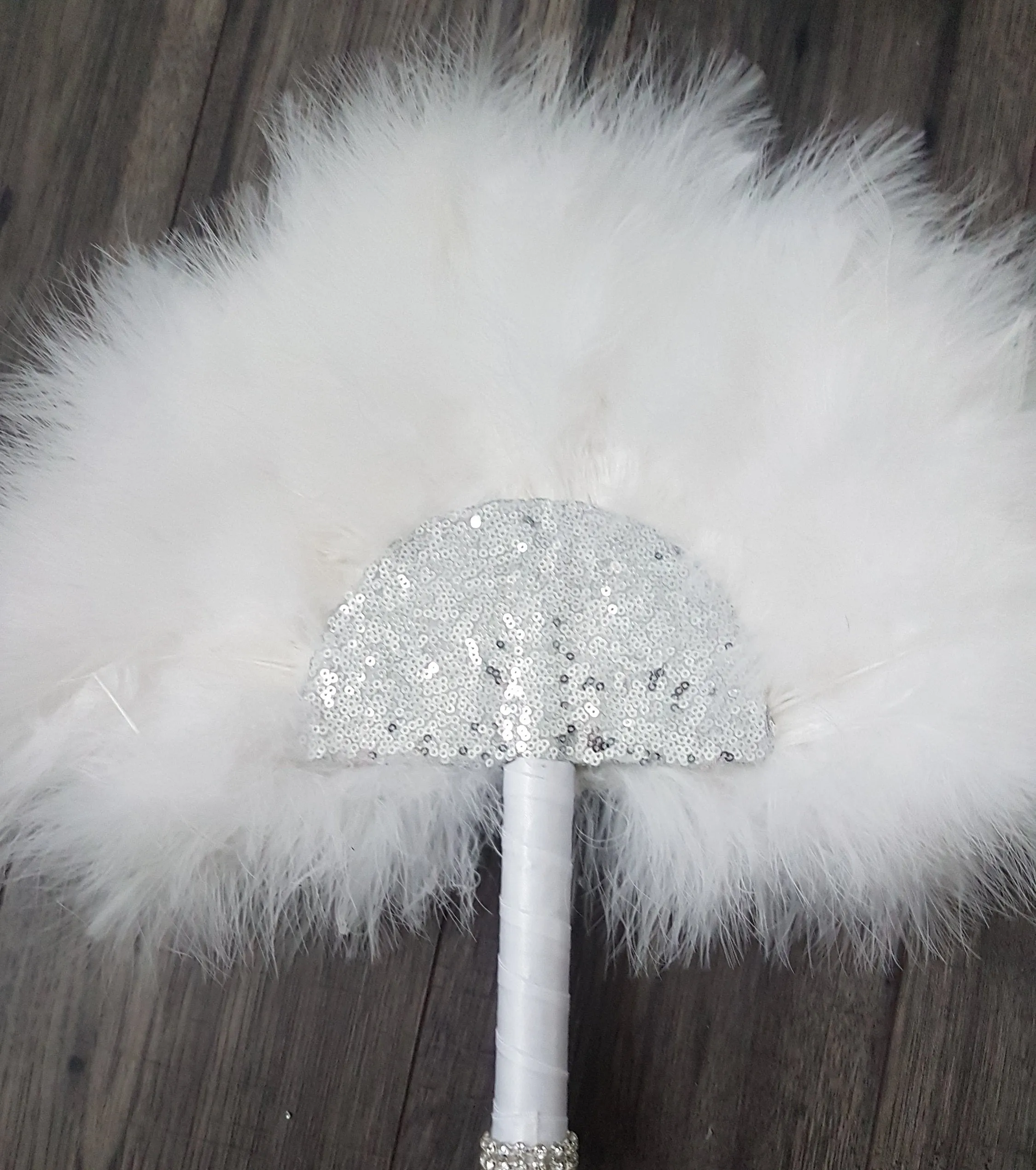 Feather Fan  bouquet luxury  alternative  Bouquet  Great Gatsby wedding style -ANY COLOUR  Artificial ,Alternative bouquet