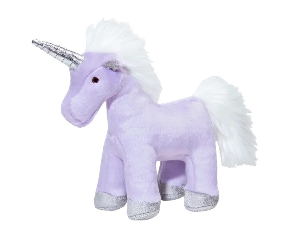 Fluff & Tuff Violet Unicorn Plush Dog Toy