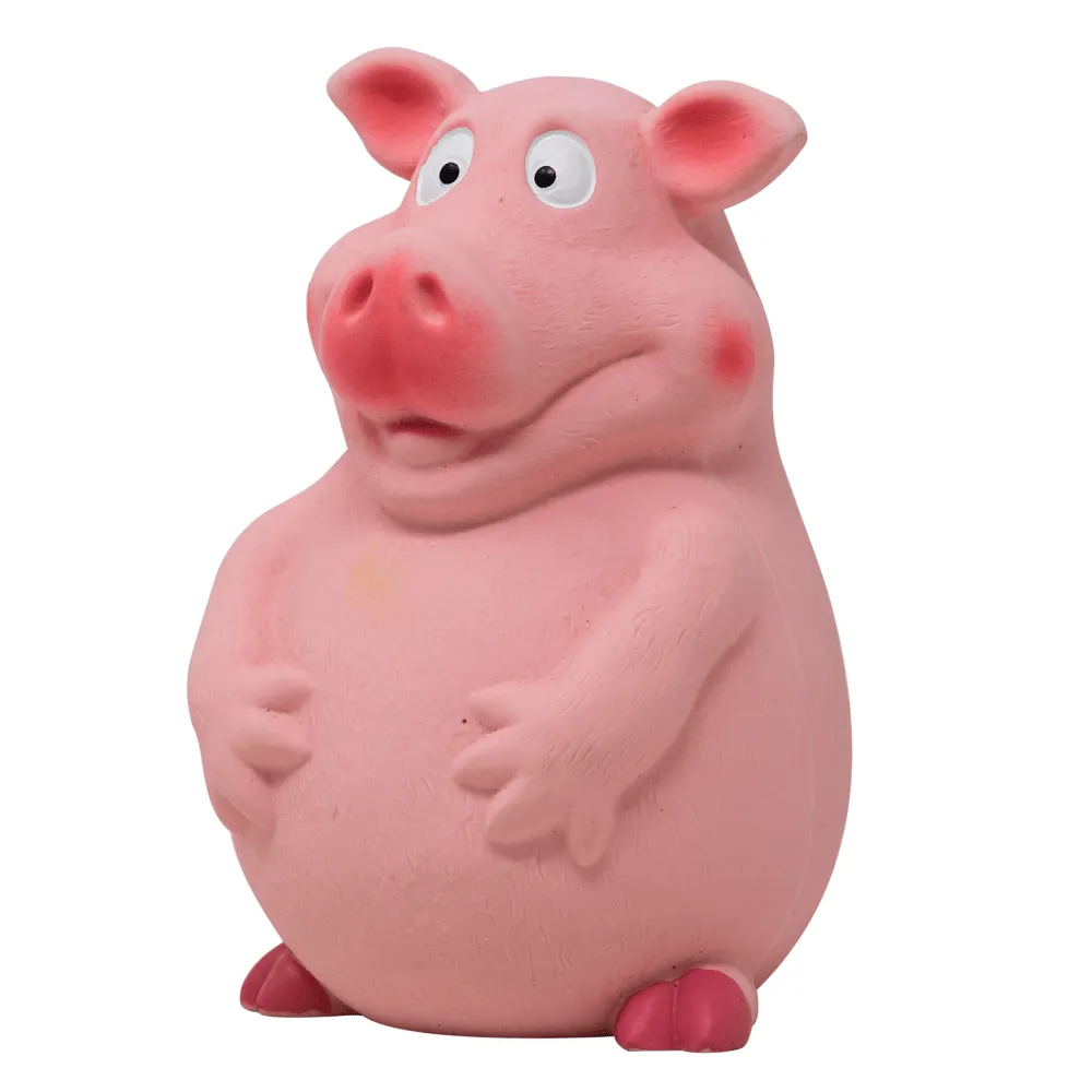 Fofos Latex Bi Pig Toy for Dogs