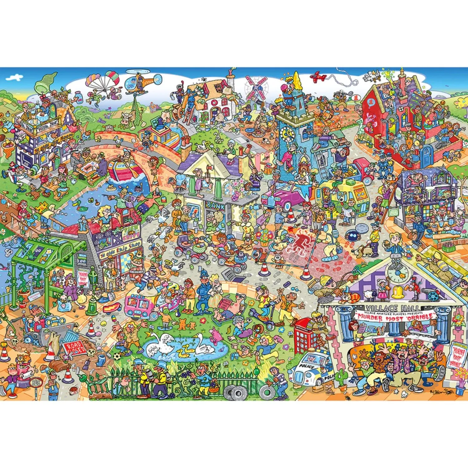 Gibson Games 1000 Piece Jokesaws: Midsummer Mayhem Puzzle