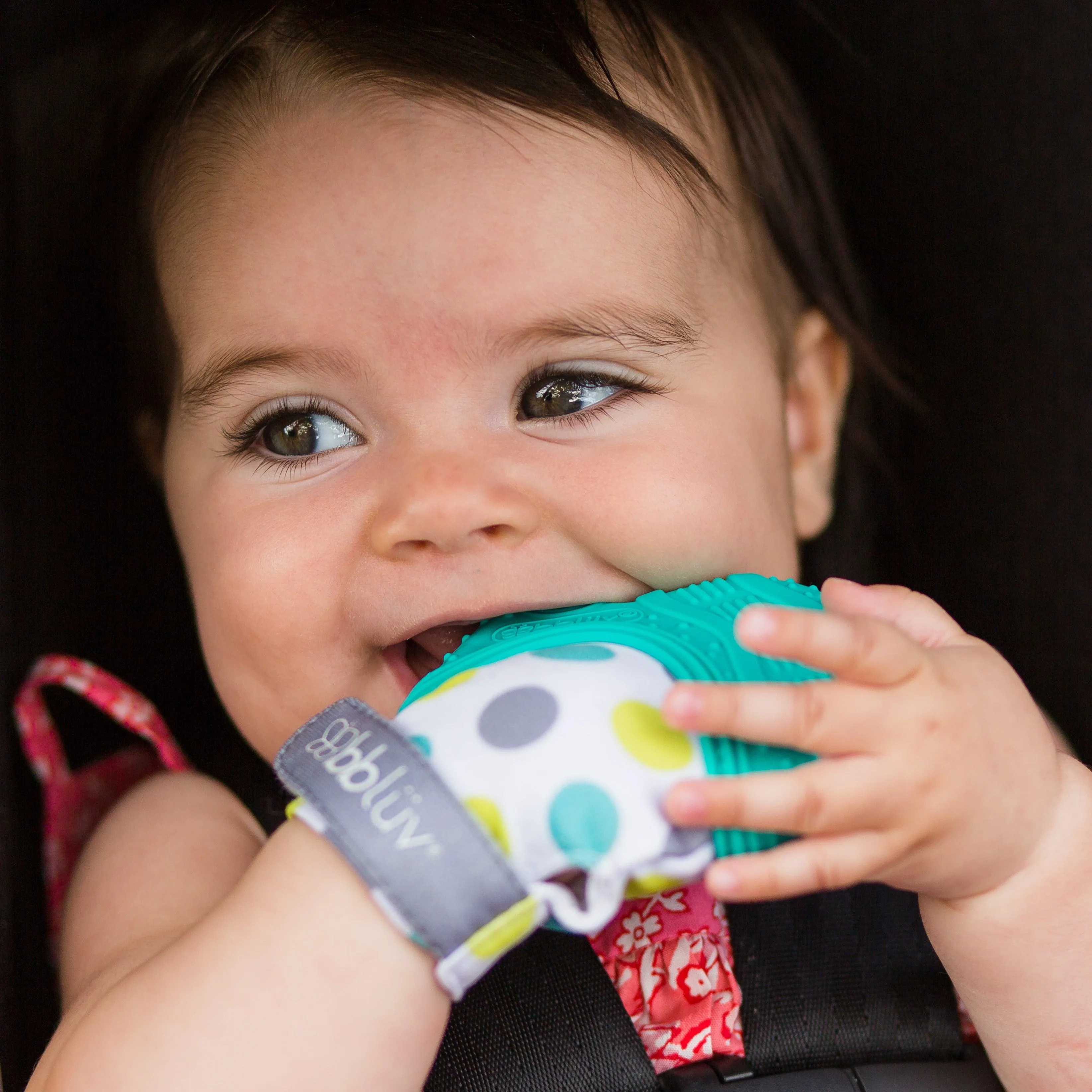 Gluv: Silicon Teething Mitten Glove For Baby Relief -bbluv