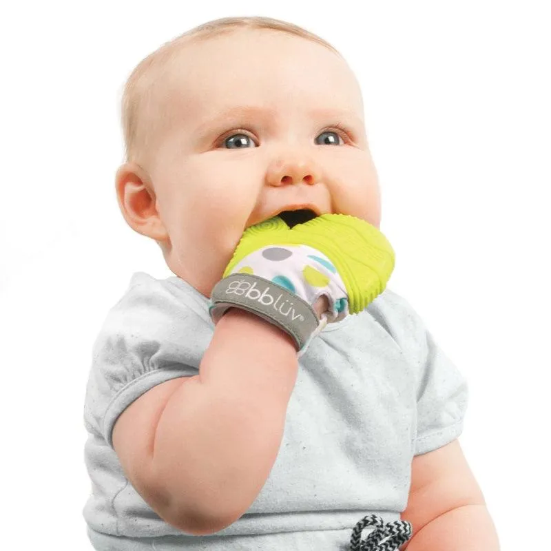 Gluv: Silicon Teething Mitten Glove For Baby Relief -bbluv