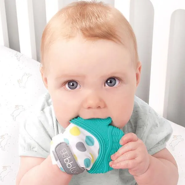 Gluv: Silicon Teething Mitten Glove For Baby Relief -bbluv