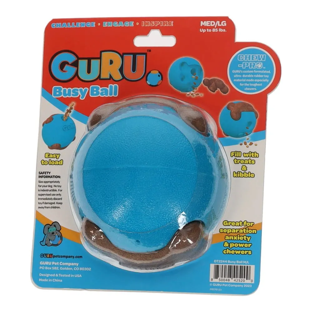 GURU Busy Ball Dog Enrichment Toy Medium/Large^^^