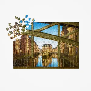 Hamburg Canal Travel Puzzle