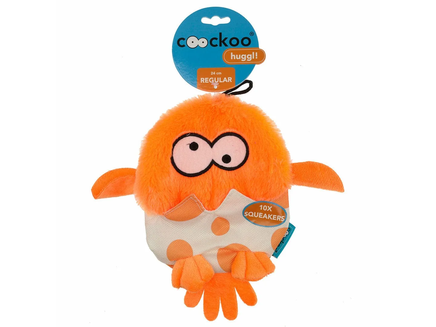 Huggl Squeakers 24x18cm orange