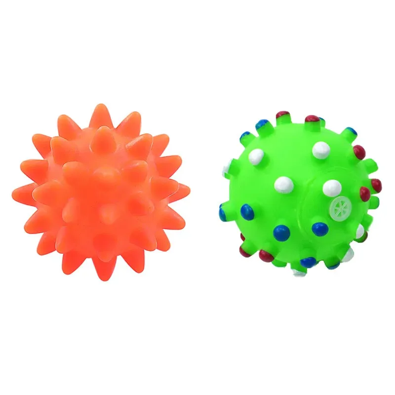 Interactive Squeaky Rubber Ball for Small Dogs