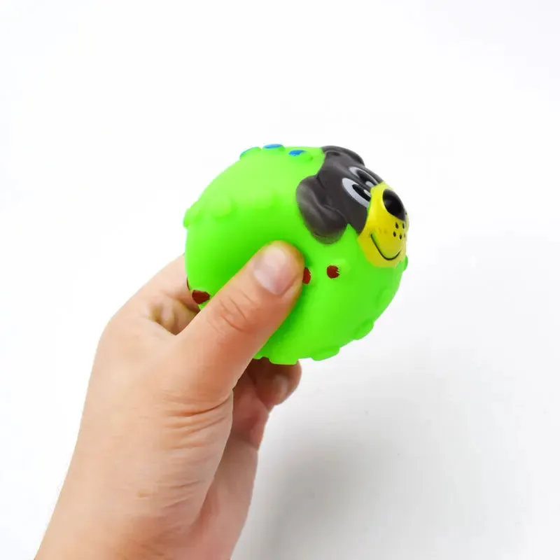 Interactive Squeaky Rubber Ball for Small Dogs