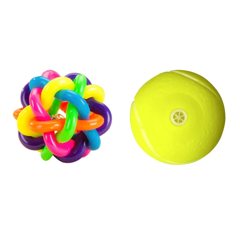 Interactive Squeaky Rubber Ball for Small Dogs