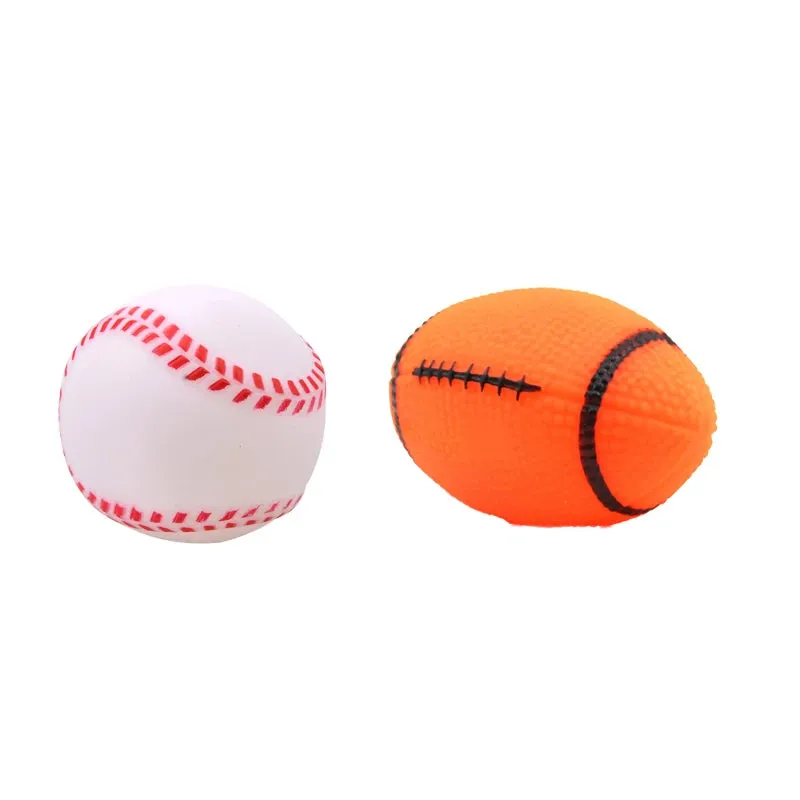 Interactive Squeaky Rubber Ball for Small Dogs