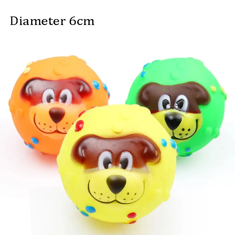 Interactive Squeaky Rubber Ball for Small Dogs