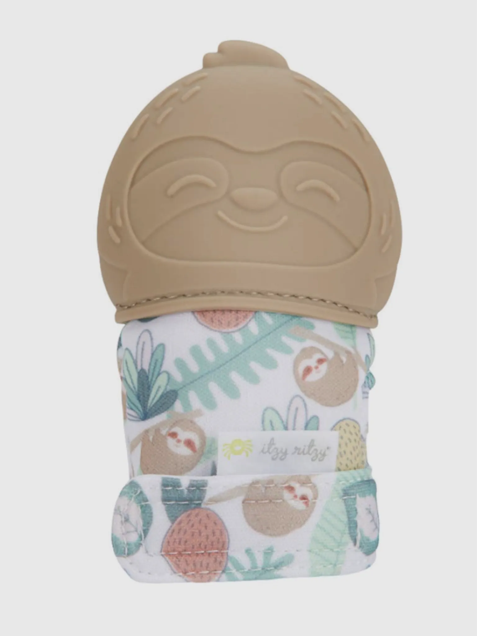 Itzy Mitt Silicone Teething Mitt - Sloth