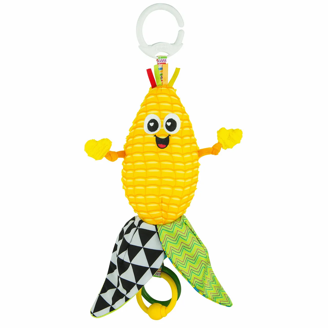 John Deere Clip & Go - Corn E. Cobb Baby Toy