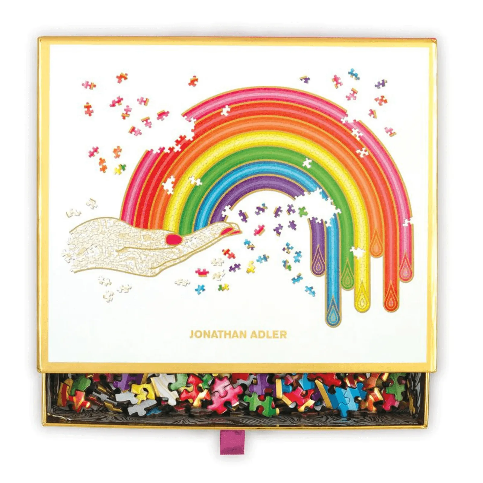 Jonathan Adler Rainbow Hand Jigsaw Puzzle Galison 750 Pieces