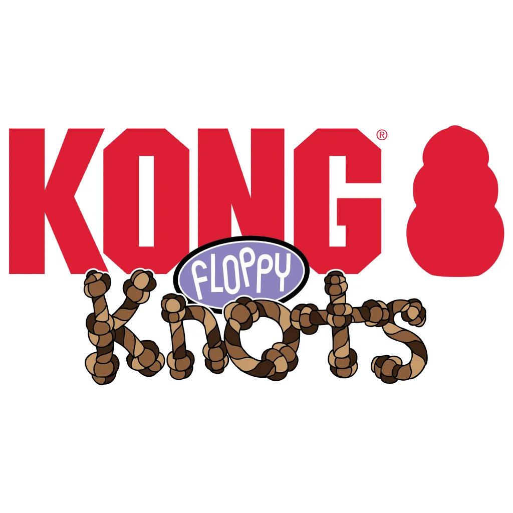 Kong Floppy Knots Hippo Dog Toy