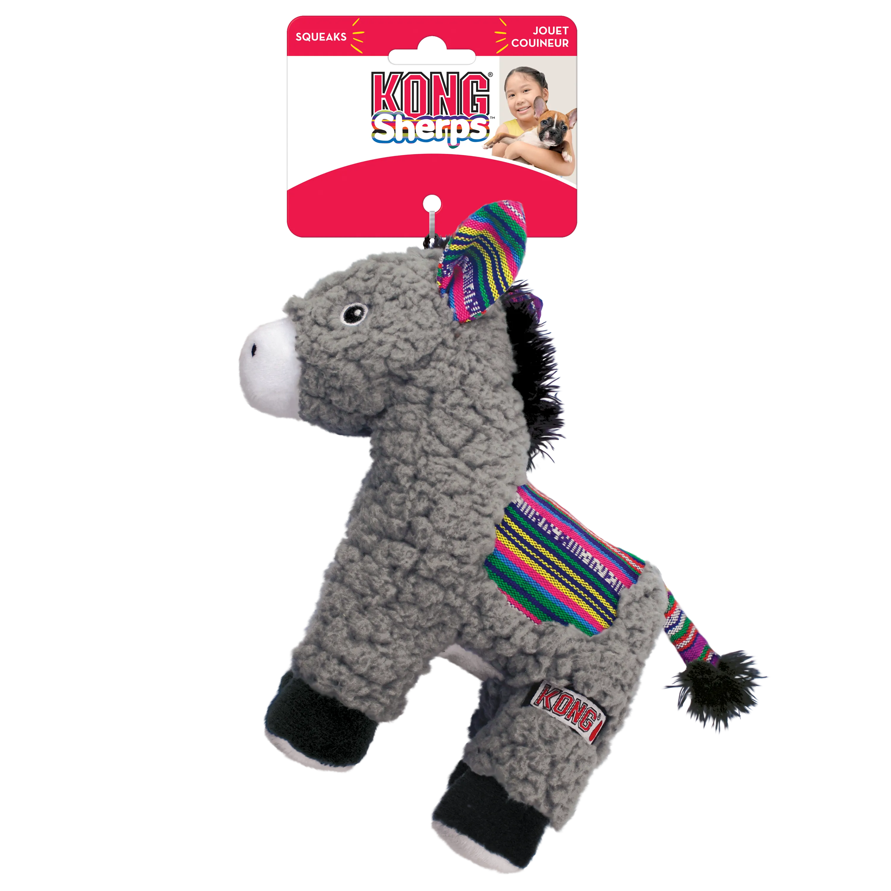 Kong Medium Sherps Donkey, Dog Toy