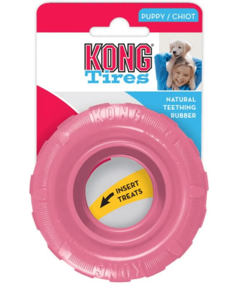 Kong - Puppy Tires Pink Small