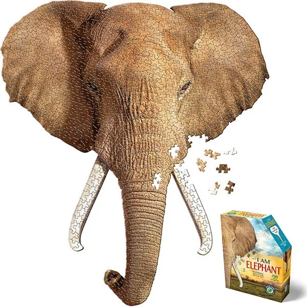 Madd Capp Elephant Shaped 700 Piece Jigsaw Puzzle