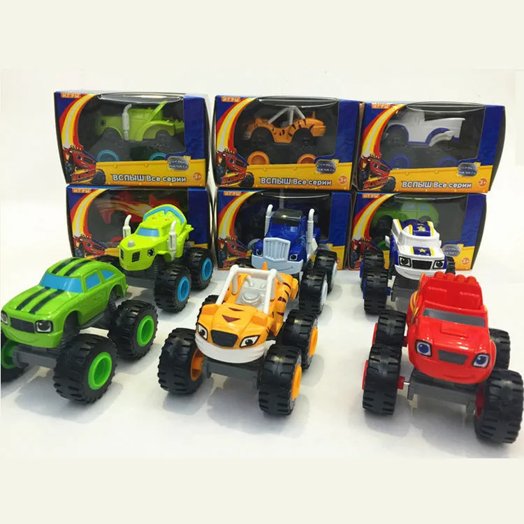 Off-Road Mini Toy Car for Children with Sliding Cartoon Educational Models