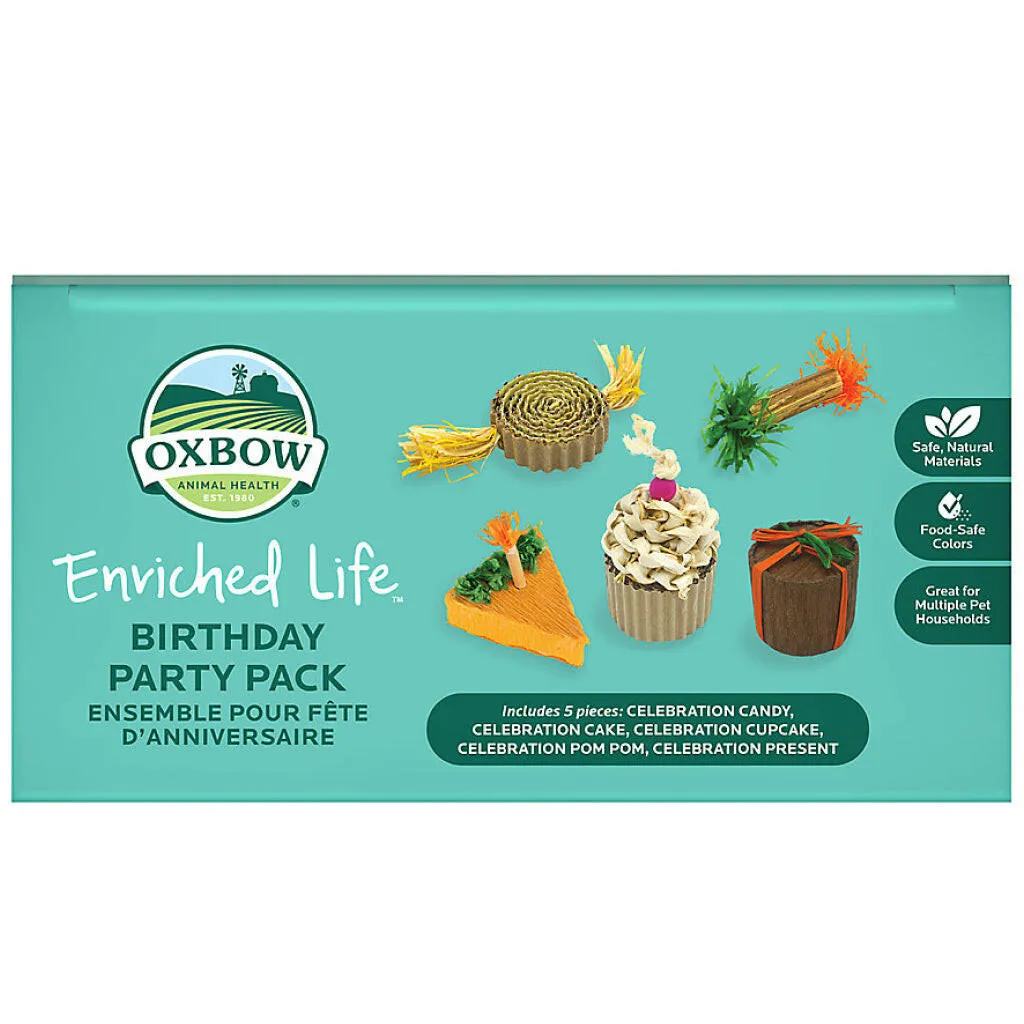 Oxbow Animal Health Enriched Life Birthday Party Pack Small Animal Chew Toys