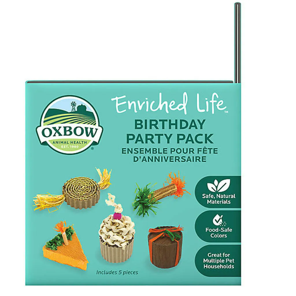 Oxbow Animal Health Enriched Life Birthday Party Pack Small Animal Chew Toys