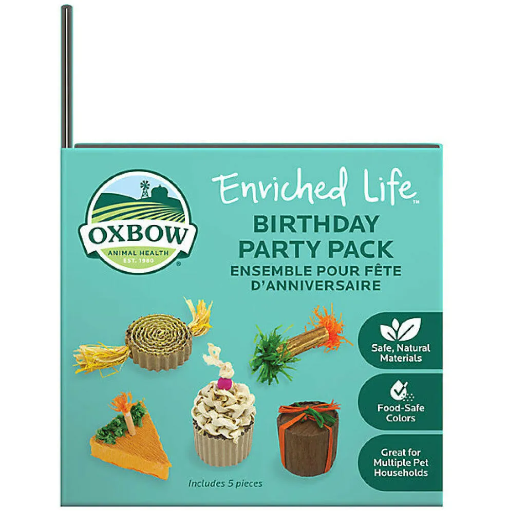 Oxbow Animal Health Enriched Life Birthday Party Pack Small Animal Chew Toys