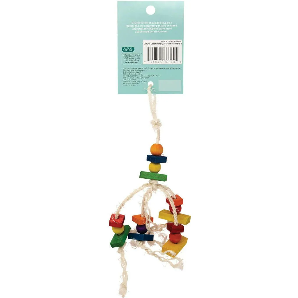 Oxbow Animal Health Enriched Life Deluxe Color Dangly Small Animal Toy