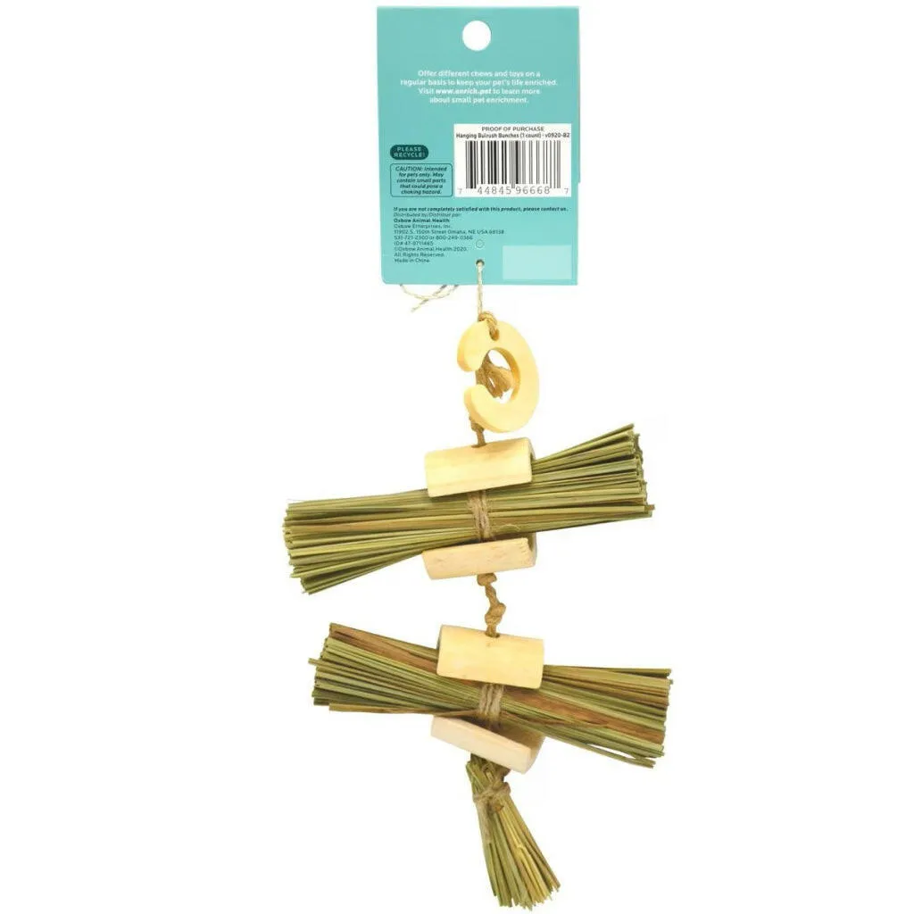 Oxbow Enriched Life Hanging Bulrush Bunches Toy For For Small Animal