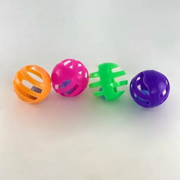 Pawise Plastic Ball With Bell Cat Toy