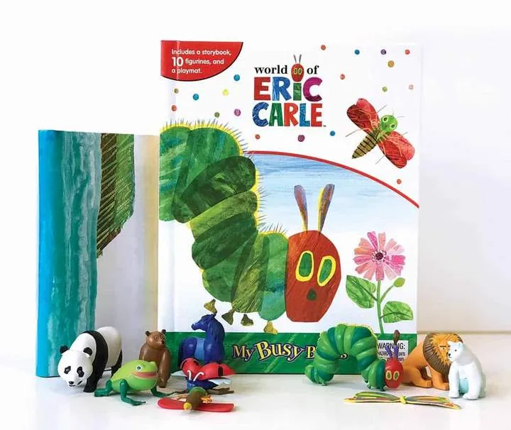 Phidal EC's The World of Eric Carle Activity Book Stuck on Stories - Multicolour