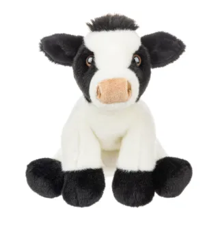 Plush Black & White Cow