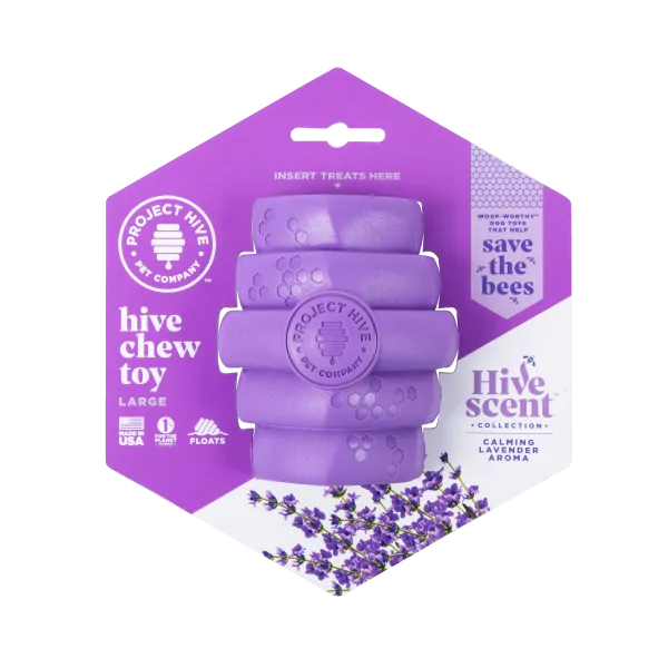 Project Hive Durable Large Chew Toy for Dogs - Lavender