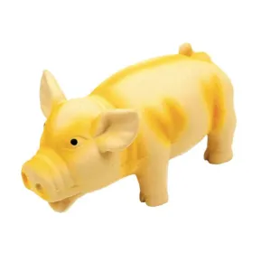 Rascals Latex Grunting Pig Yellow Dog 6.25in